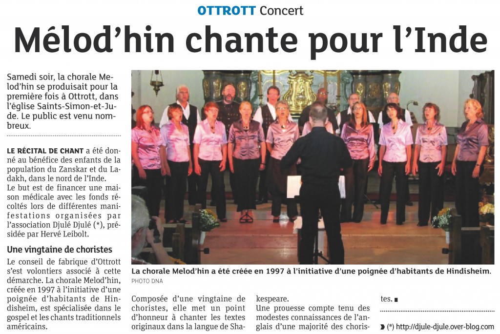 2013-06-12 Concert à Ottrott (Article DNA)